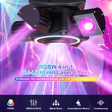 180W Laser Moving Head Spot RGBW LED Strobe Beam Bühnenlicht DMX DJ Party Show