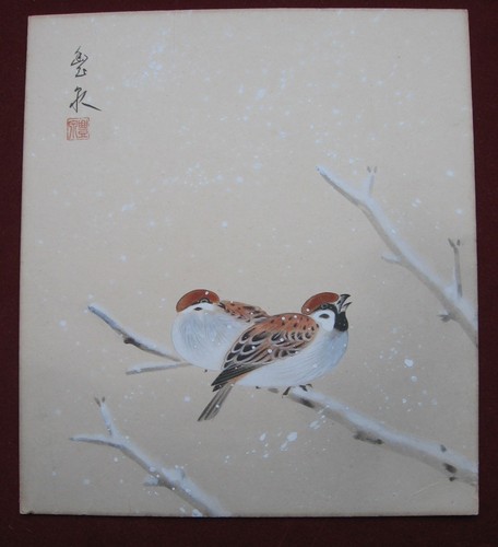 Tsuchida eisho spatzen - spatzen, schnee