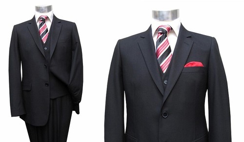 Schwarze herren anzug mit - schwarze,