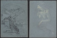 wall decoration nude Akt woman Arnaud-Durbec Marseille drawing dessin Zeichnung