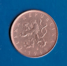 Münze  TSCHECHISCHE REPUBLIK   10   Kronen  1993  verkupferter Stahl  Schön