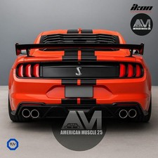 HECKSPOILER - GLÄNZEND SCHWARZ - SHELBY GT500 STIL / FORD MUSTANG 2015-23 - TÜV