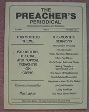 THE PREACHER'S PERIODICAL ~