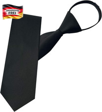 Schwarze clip krawatte - schwarze, clip-krawatte