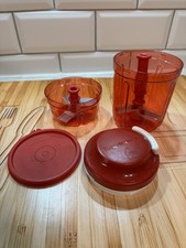 TUPPERWARE TURBO & MULTI CHEF ROT Zwiebelschneider Happy Quick