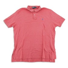 Polo Ralph Lauren Polohemd Gr. XL Rosa Herren Oberteil Shirt Kurzarm Lachs