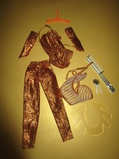 400) SEHR RARES VINTAGE BARBIE AA CHRISTIE OUTFIT GOLDEN DREAM #3249 MATTEL 1980