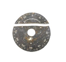 Scheibe - Skala - Kursmotoreinstellung - Wehrmacht - Bodenfund - 2. Weltkrieg