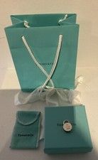 original TIFFANY & CO Charm Anhänger Schloss Rund 925 Silber Rarität Top Zustand