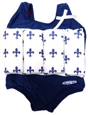 BEVERLY KIDS  Mädchen Bojen Badeanzug * blau * Gr. 98  (S112 E6)