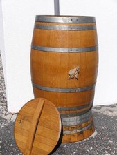 225L TOP FASS REGENTONNE WEINFASS EICHENFASS WASSERFASS HOLZFASS WASSERTANK TROG