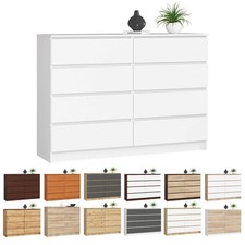 Kommode AKORD K140 mit 8 Schubladen B138 x H99 x T40 cm