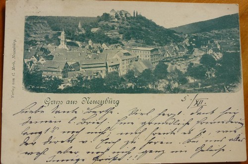 Neuenbürg 1898 adelspost frau - 1898,