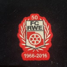 Aufnäher vom  FC Rot - Weiss Erfurt  1966 - 2016 , Thüringer FV