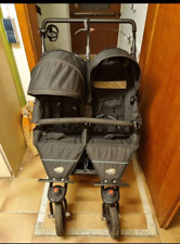 Schwarzer Geschwister-/Zwillings- Kinderwagen - Marke: TFK Twin Duo -  Abholung!