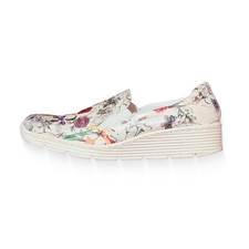 RIEKER Damen Slipper | Echtleder | Glitzer-Blumen | Bequem & Rar