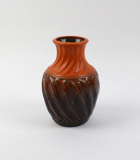 Carstens Keramik-Vase orange, Deutschland 1970er, Modell 7244-20 (376-11 I13)