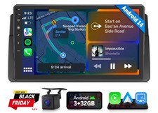 Eonon E46X7 9" IPS Android 14 Autoradio GPS Navi CarPlay Wlan Kamera für BMW E46