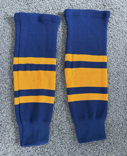 Eishockeystutzen blau gelb - eishockeystutzen, blau/gelb