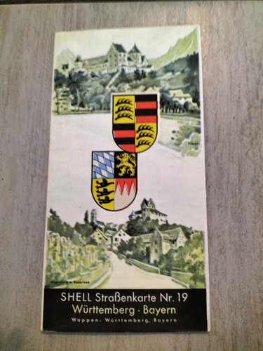 Alte shell straßenkarte - straßenkarte, nr