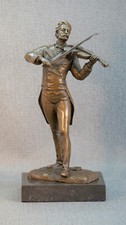 Bronze Statue Geigenspieler