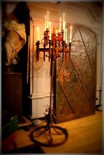 Riesiger Kerzen Leuchter Kandelaber Schmiedeeisen Edelrost