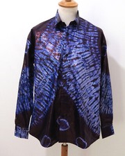 Herren Batic Lack Hemd Grösse S/M Regular Fit Seidenglanz H188