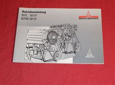 Betriebsanleitung DEUTZ Motor B FL 1011 F  ,  B FM 1011 F