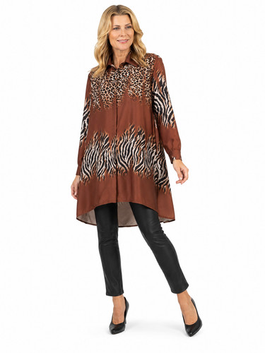 Bluse braun damen - bluse, 42/44