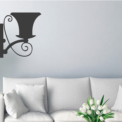 Wandtattoo retro laterne - ,