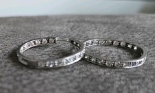 Diamonique Creolen 925 Silber