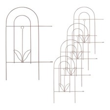 Beetzaun Beetumrandung Zierzaun Gartenzaun Metallzaun bronze 5 Elemente