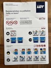 LOT B737 MAX 8 [SP-LVQ, SP-LVR, SP-LVS, SP-LVT] Safety Card