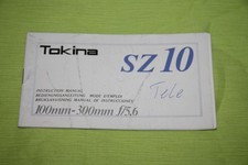 Bedienungsanleitung Tokina SZ