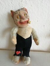 25cm Teddy Hermann Werbefigur OSKAR mit Pfeife um 1953