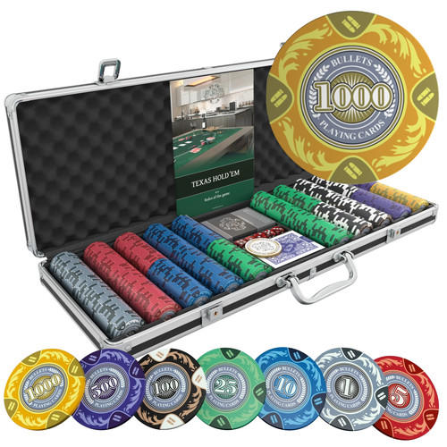 Pokerkoffer mit 500 - , designer