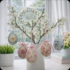 Deko 12 Ostereier Motiv