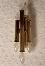 Wandleuchte Lampe Messing Wandlampe 70er Retro Ära