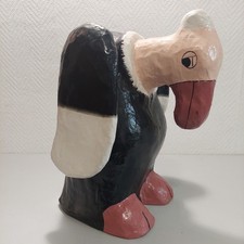 Große Dekofigur Figur Geier aus Pappmache Pappmaché Höhe 35,5cm