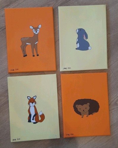 4xset baby kinderzimmer bilder - kinderzimmer,