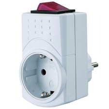 GAO Zwischenstecker Steckdosenadapter Schalter 2-polig Intertek/GS-Zeichen