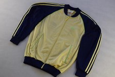 Adidas Trainings Jacke Sport Jacket Track Top Vintage Casual Gelb Neon 90er XS