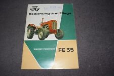 Betriebsanleitung Bedienungsanleitung Massey-Ferguson Diesel-Schlepper FE 35