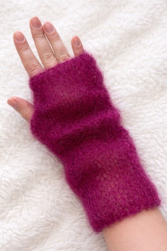 Handmade mohair armstulpen - handmade,