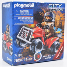 Playmobil 71090 Feuerwehr Quad Rückzugmotor. Action City. versiegelt. Deutsch...