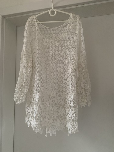 Zara bluse oberteil häkel - bluse,