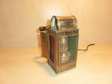 15267) Eisenbahn - alte Original Schaffner Lampe - elektr. - H. 27 cm - ansehen