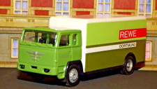 Rarität,1:87,MAN Büssing BS 16 L Nostalgie LKW, REWE Dortmund ,Nr.006,Sammlung