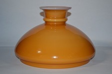 Ø 235 mm Petroleum Lampe Lampen Lampenschirm Lamp 23,5 cm Glas Schirm Braun Weiß