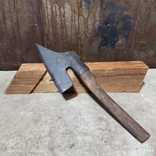 Alte Axt Zimmermann Seitenbeil Beil Breitaxt / links geschränkt / G.Länge 75 cm